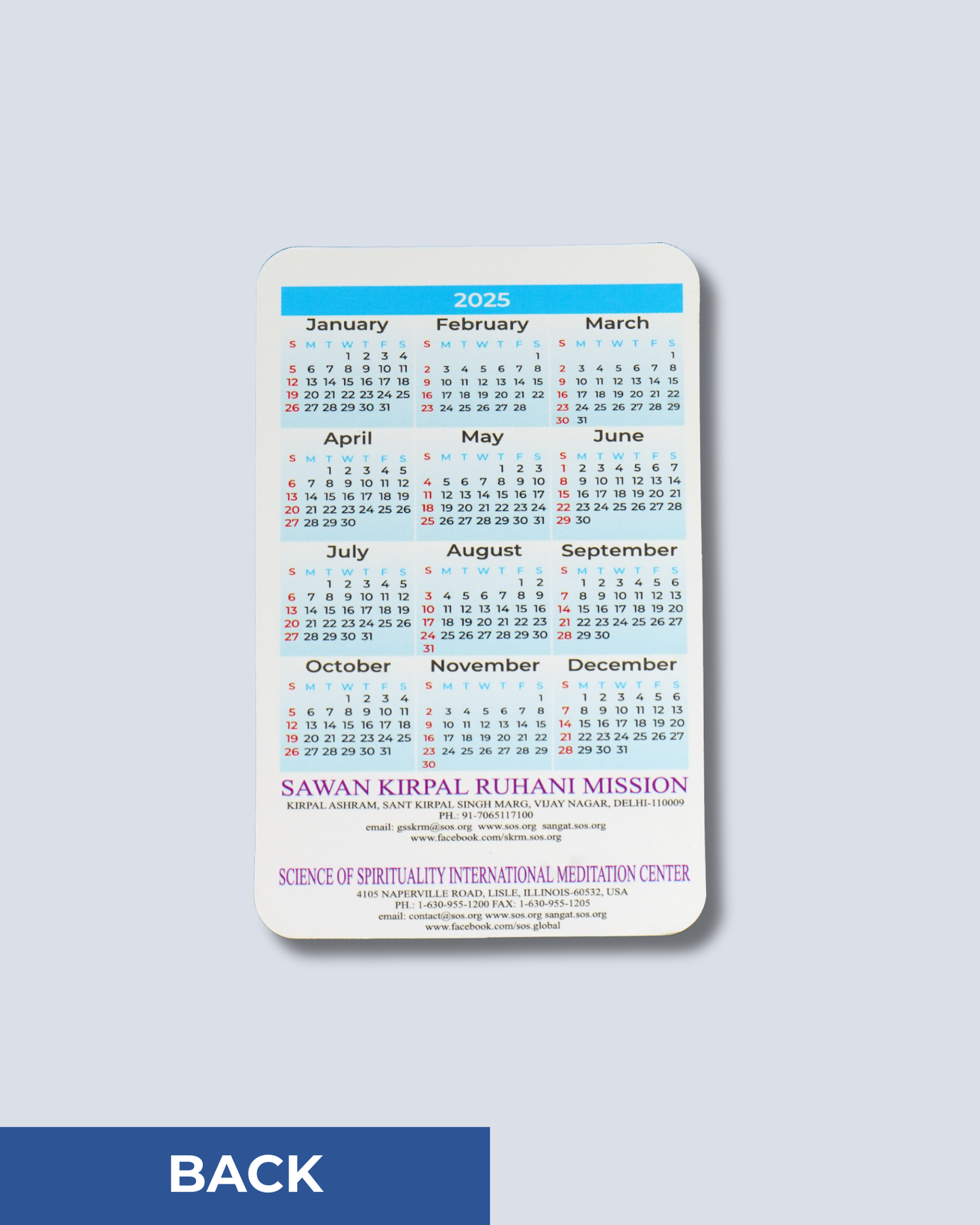 Pocket Calendar