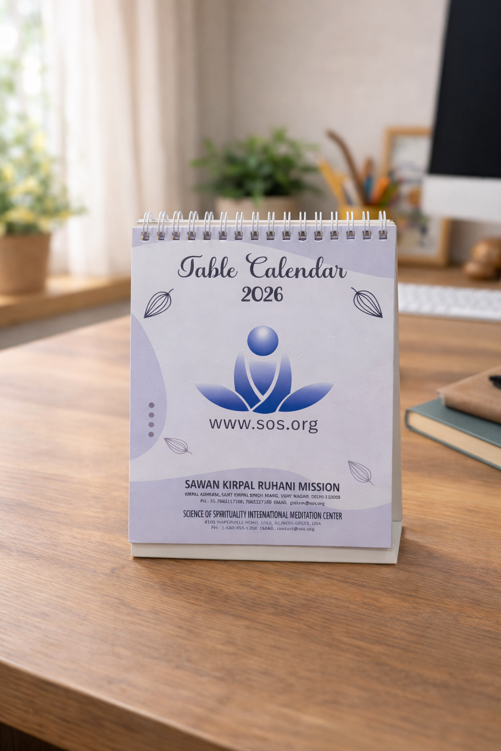 2026 Spiritual Table Calendar Small – Sant Rajinder Singh Ji Maharaj
