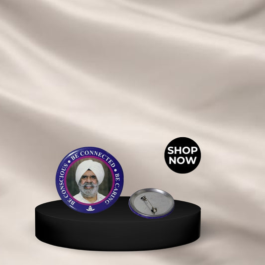 गो जॉली मेटल ब्रोच पिन - गोल्ड फिनिश