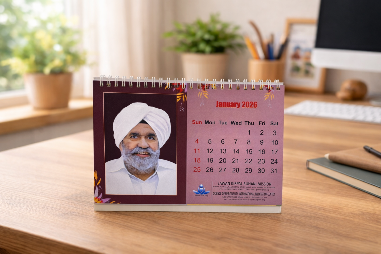 2026 Spiritual Table Calendar – Sant Rajinder Singh Ji Maharaj